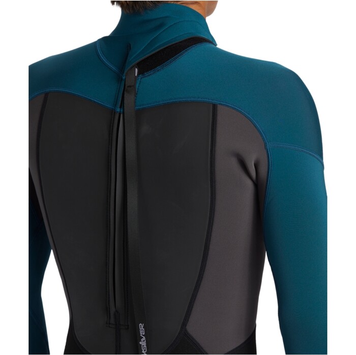 2024 Quiksilver Mnner Prologue 3/2mm Flatlock Rckenreiverschluss Neoprenanzug EQYW103223 - Midnight Turquoise